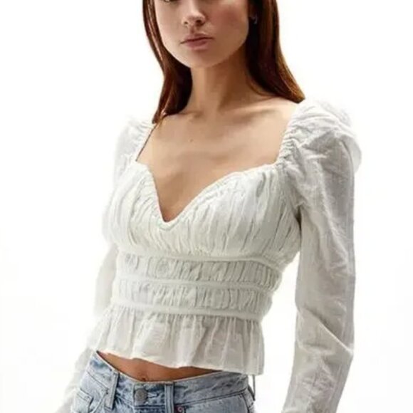 Free People Chloe Top in White Size XS - Picture 1 of 8